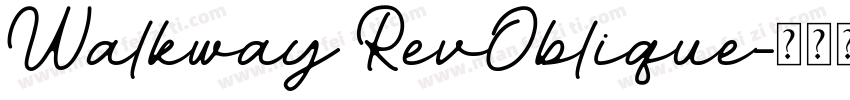Walkway RevOblique字体转换